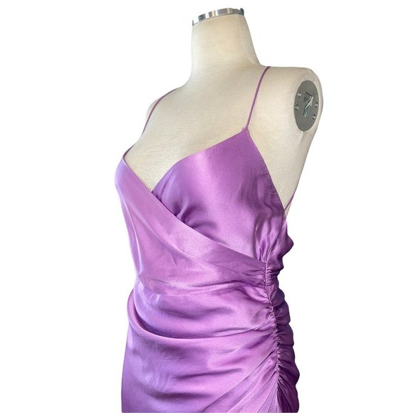 The Sei Strappy Gathered Dress in Lilac Purple 2 New Womens Maxi Long Dress - Picture 7 of 16